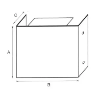 K.T 2" x 4" 槽尾冚