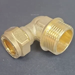 英國 4分刁6分(15mmx3/4")銅杬90°外牙曲