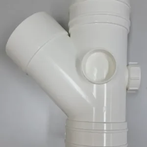 ANCHOR 3"(80mm)PVC白喉45°斜三叉(有掩Y叉)