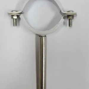 3" (80mm)不銹鋼白包膠魚尾碼